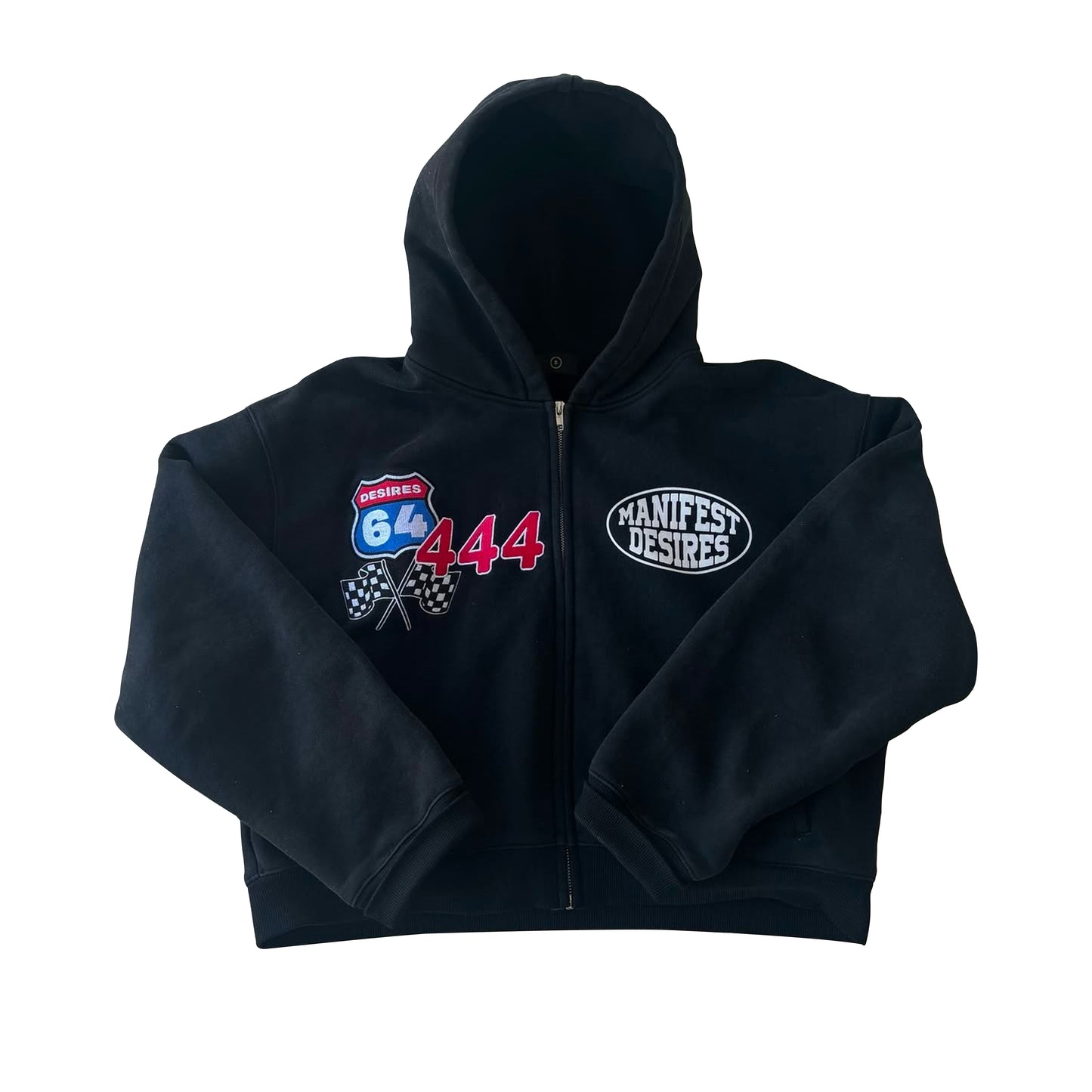 Manifest Desire zip-up hoodie